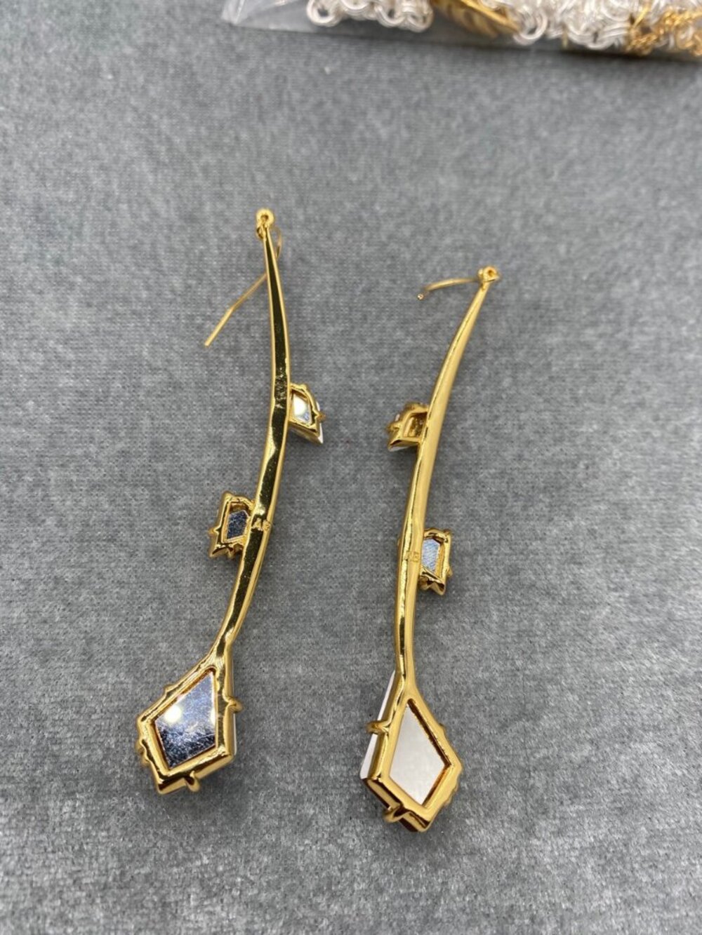 Alexis Bittar Multigem Statement Metal Earrings